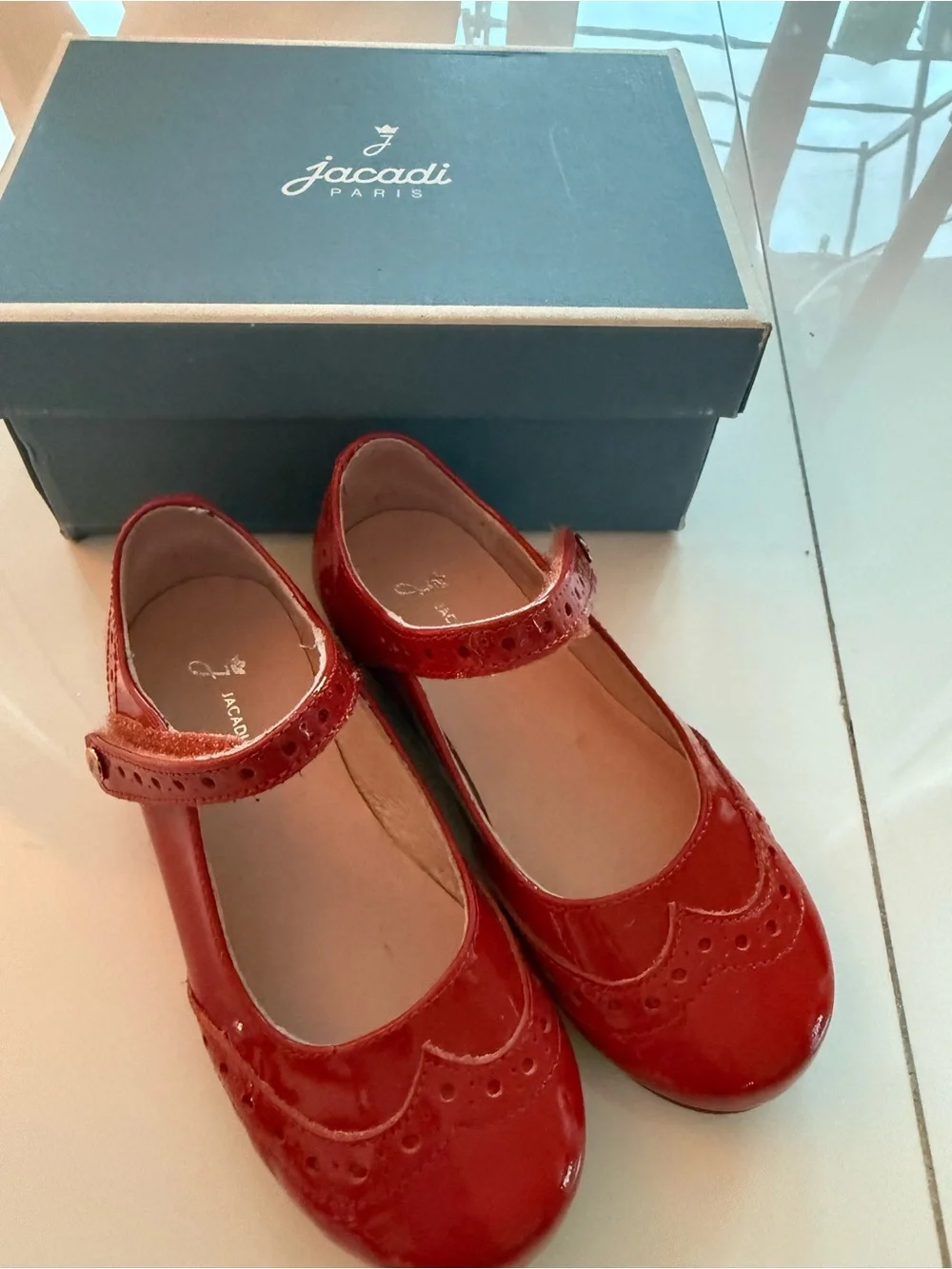 Jacadi Red Mary Jane Dress Shoes